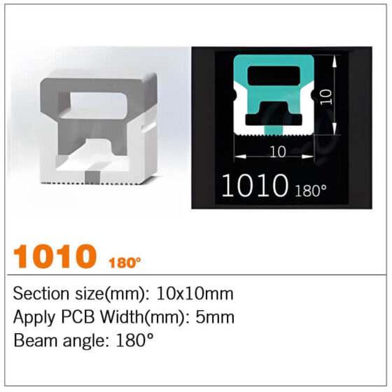 3 Sides Silicone LED Strip channel