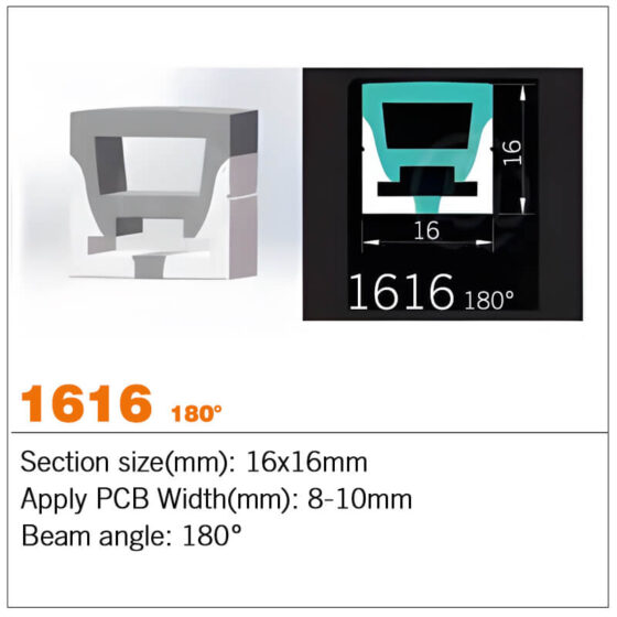 top view Silicone LED channel