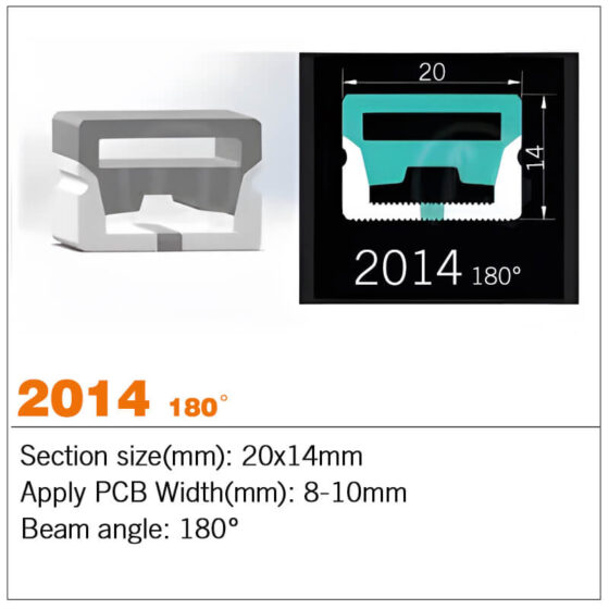 3 Sides Top view Silicone LED channel