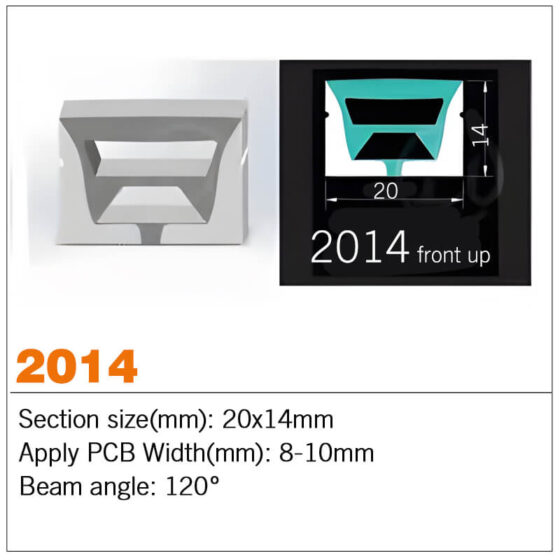 Top view Silicone LED channel