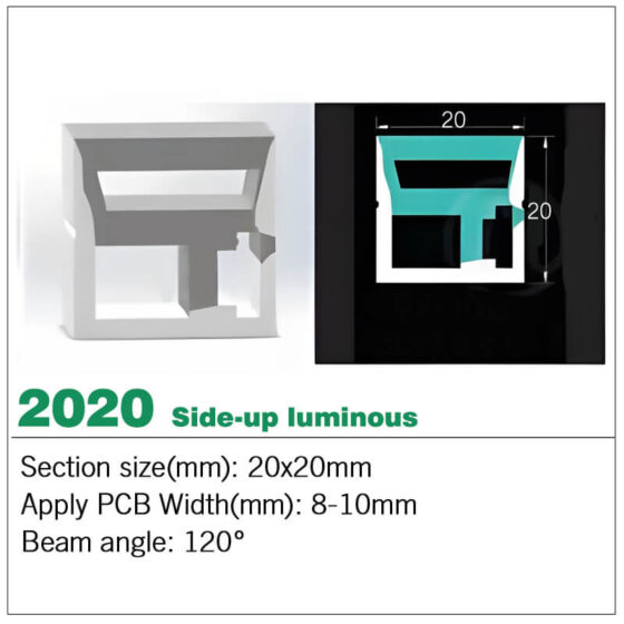 Flat LED Strip Silicone channel