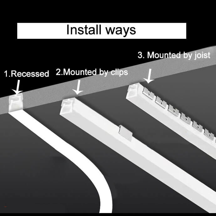 install the led silicone tube