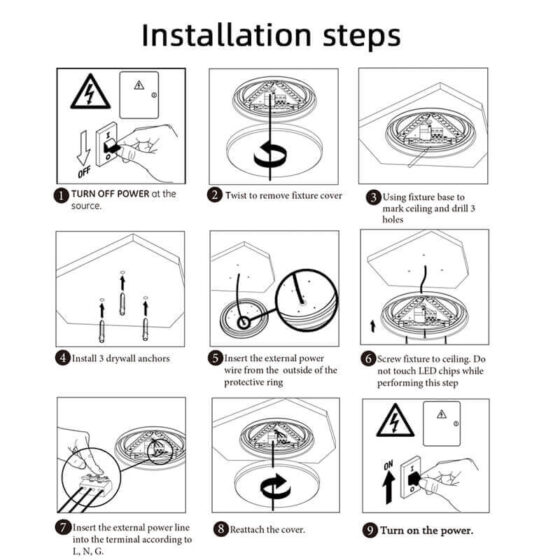 ledceilinglampinstallation