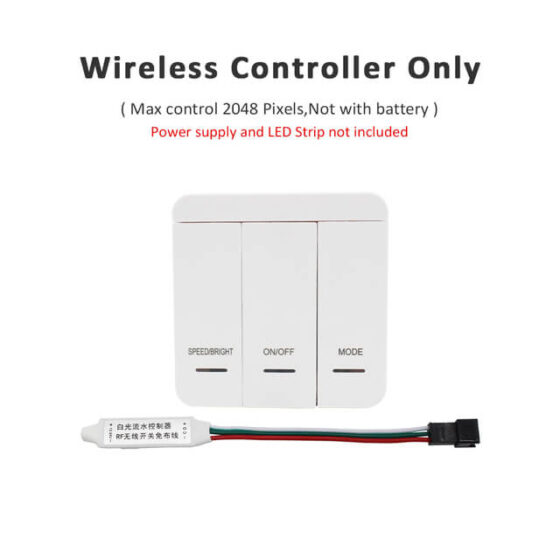 Flowing water RF Panel controller - 3KEYS